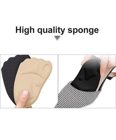 Beaupretty 4 Pairs High Heel Cushions - Soft Sponge Forefoot Pads & Insoles for Plantar Fasciitis Relief - Buy Online on GoSupps.com