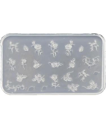 MCAORI 3D Nail Art Mold with Variety of Patterns Template Carving Sticker Stencil Tools Moulds for Nail Enthusiasts and Salons - Buy Online on GoSupps.com