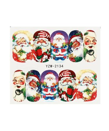Self-Adhesive DIY Christmas Snowflakes Nail Art Stickers Xmas Sticker Fingernail Decals Nail Accessories(YZW-2134)