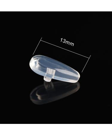 Glasses Repair Set - 10 Pairs Silicone Nose Pads Screws Tweezers & Cleaning Cloth (13mm) | International Shipping Available - Buy Online on GoSupps.com