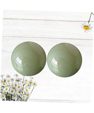 Partykindom Hand Health Balls - Chinese Massage & Gymnasium Balls in Green & White Jade - Perfect for Wrist Exercise & Relaxation - Buy Online on GoSupps.com