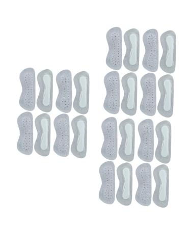 NOLITOY 12 Pairs Anti-wear Back Stickers Shoe Insoles Grips Leather Heel Pads High Heel Grips Anti-wear Foot Heel Cushions Foot Heel Pads Latex Sponge Do Not Follow Half Size Pad