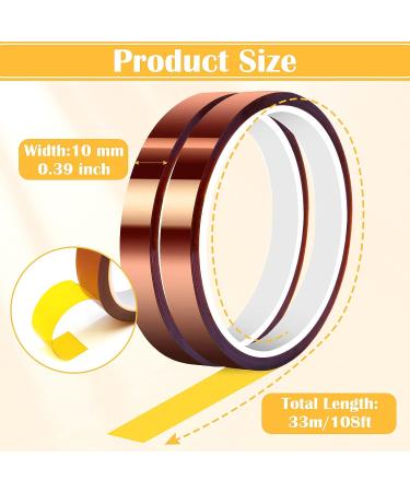 2 Pack Heat Resistant Sublimation Tape for High Temperature Heat Press - No Residue Thermal Transfer Tape for Dye Sublimation & HTV Art DIY Craft - Brown - Buy Online on GoSupps.com