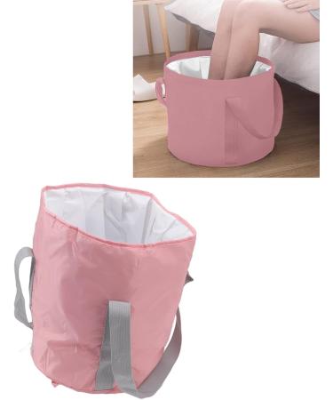 Collapsible Foot Bath Basin Double Layer Foot Bath Basin with Storage Bag Portable Travel Collapsible Foot Basin Folding Foot Bath Tub for Outdoor(pink) - Buy Online on GoSupps.com