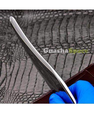 GuashaSpace Medical Grade Stainless Steel Soft Tissue Physical Therapy Chiropractic Sports injuries Therapy Gua Sha Tool Guasha Scraping Tool (ST001U Type) - Buy Online on GoSupps.com