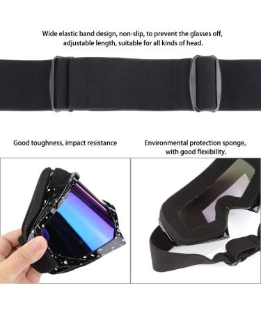 Adjustable Anti-UV Motorcycle Goggles - Black | for Dirt Bike ATV Motocross | Protective Offroad Gear for Men, Women, Youth - Buy Online on GoSupps.com