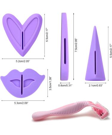 VZOM Bikini Trimmer Razor for Women - Stylish Pubic Hair Grooming Tool with Heart Straight and Triangle Stencils - Perfect for Intimate Areas - Buy Online on GoSupps.com