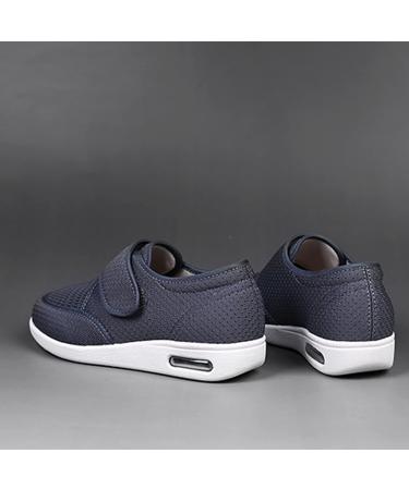 SDEQA Women's Diabetic Shoes Wide Width - Adjustable, Lightweight & Anti-Slip for Elderly, Swollen Feet, Arthritis Recovery - Size 8.5, Grey - Buy Online on GoSupps.com