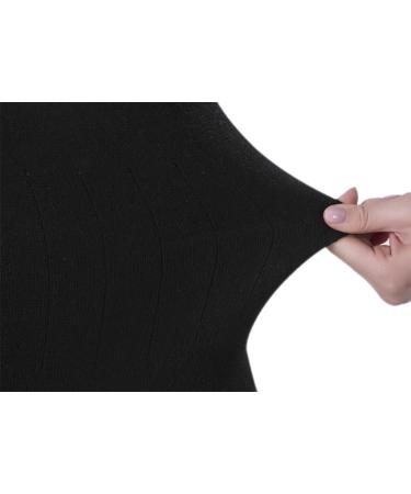Thermal Knitted Kidney Warmer Abdominal Binder - Lower Back Support Brace for Pain Relief & Postpartum Recovery - Waist Trimmer Wrap Belt - M Size (57-90CM) - Black - Buy Online on GoSupps.com