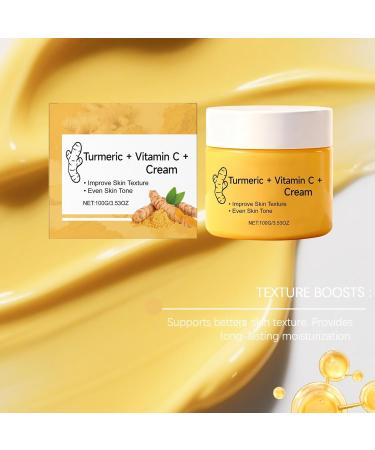  XUSHAOLUN Turmeric and Vitamin C Cream Multi-Purpose Moisturizing Face and Body Care for Dry Skin Fast-Absorbing Body Lotion for Dry Skin Skin Tone Unifying Creams (2PCS) - Buy Online on GoSupps.com