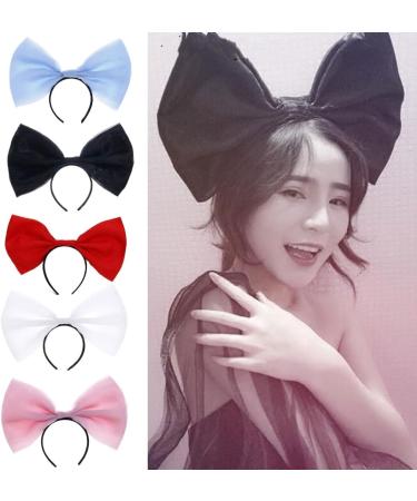 TQUXNGA Elegant wknot Hairband Delicate Decoration Hairpin Oversized w Knot Headband Ornament Headwear for Women and Girls Pink - Buy Online on GoSupps.com