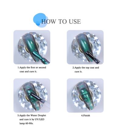 Buy 15ml Water Droplet Gel Nail Polish | Soak Off UV LED | Rain Drop Ice Dew Nail Art Design - Buy Online on GoSupps.com