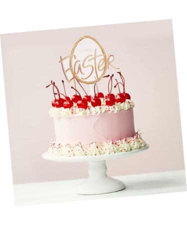 Abaodam 2 Pcs Cake Decoration Appetizer Pick Spring Decor Egg Cupcake Toppers Easter Cake Topper Spring Fling Decorations Cupcake Toothpick Cake Picks Acrylic Ornaments Rabbit - Buy Online on GoSupps.com