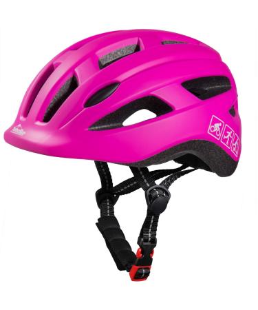 TurboSke Kids Bike Helmet, Skateboard Size Adjustable Helmet Pink Small: 48-52cm/18.8''-20.5''
