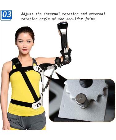Adjustable Adult Shoulder Joint Fixed Support Left Right Shoulder Abduction Dislocation Fixed Protective Gear Shoulder Abduction Orthosis (Right) - Buy Online on GoSupps.com