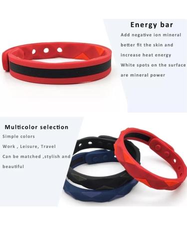 Plbrest Antistatic Negative-Ion Sports Arm Tape & Waterproof Silicone Bracelets for Energy Balance and Weight Management - Buy Online on GoSupps.com