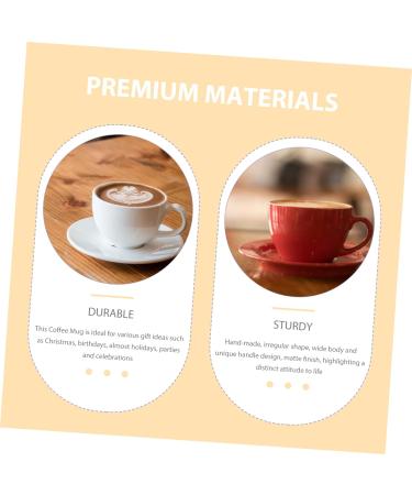 Zerodeko 3pcs Chubby Mug Ceramics Drinking Utensils Coffee Office Yellowx3pcs 14.5X8.5CMx3pcs - Buy Online on GoSupps.com