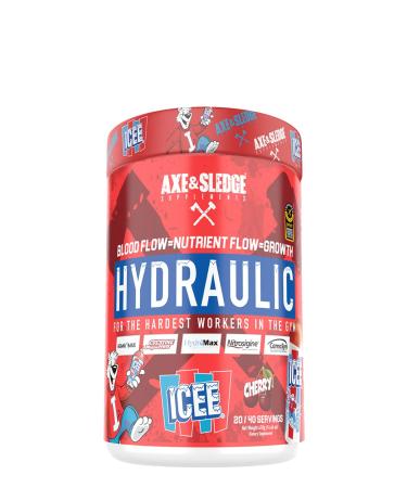 Axe & Sledge Supplements Hydraulic Stimulant-Free Pre-Workout with Nitrosigine, AgmaMax, Hydromax & Creatine MagnaPower, Increases Performance, Focus, & Pumps, 20/40 Servings, ICEE Cherry - Buy Online on GoSupps.com
