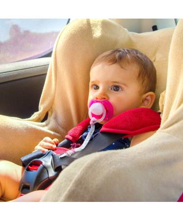 Pacifier Clips for Boys and Girls - Hand-Made Braided Soothie Leash - 4 Pack in Gray, Yellow, White, Blue - Buy Online on GoSupps.com