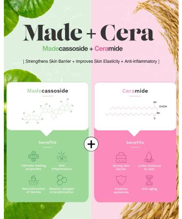 SKINRxLAB Made Cera Cream 50ml - Acne & Redness Relief Moisturizer with Ceramide & Madecassoside | Sebum Control, Skin Barrier Repair | Anti-Aging, Pore Minimizing Face Cream - Buy Online on GoSupps.com