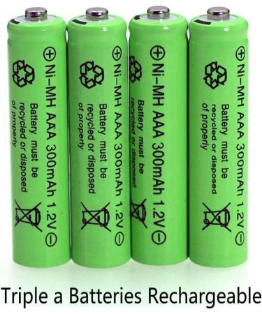 20 Packs 1.2V AAA 300mAh Ni-MH Rechargeable Batteries for Solar Lights Outdoor Garden Solar Light Lamp - Buy Online on GoSupps.com