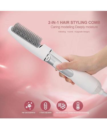 Professional Hair Dryer Comb - Lightweight Hot Air Brush for Women | Travel-Friendly Electric Styling Comb - Buy Online on GoSupps.com