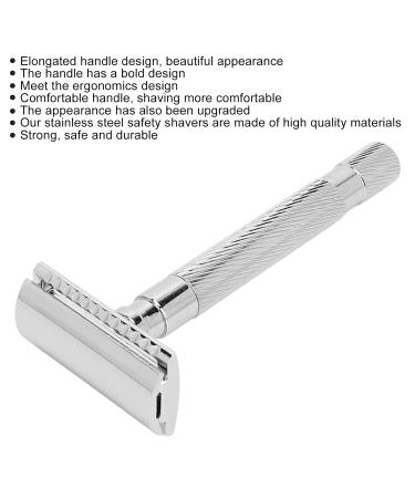 Buy Men's Manual Safety Razor - Wear-Resistant Non-Slip Silver Shaving Tool - International Shipping - Buy Online on GoSupps.com