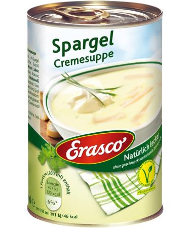  n.v. Erasco Asparagus Cream Soup Naturally Tasty Vegetarian 390ml - Buy Online on GoSupps.com