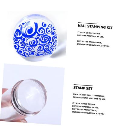 FRCOLOR 8 Sets Bat Wings Nail Embossing Plate Holder Template Glass Nail Accessories Ponytail The Tools Imprint Braces Set Stamp Bow Tie Razor Child - Buy Online on GoSupps.com