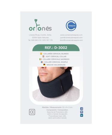 Ortones Roll Ruff - Removable Cervical Neck Support for Pain Relief | Blue | International Shipping - Buy Online on GoSupps.com