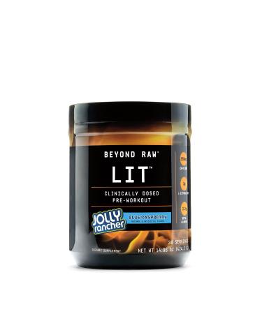 Beyond Raw LIT Pre-Workout - Jolly Rancher Blue Raspberry - Buy Online on GoSupps.com