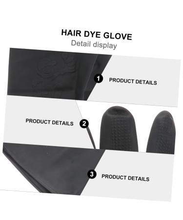 Angoily 6 Pairs Medium Large Thick Rubber Men Shampoo Guantes Desechables Salon Large Hair Coloring Hair Color Pellets Non-slip Man - Buy Online on GoSupps.com