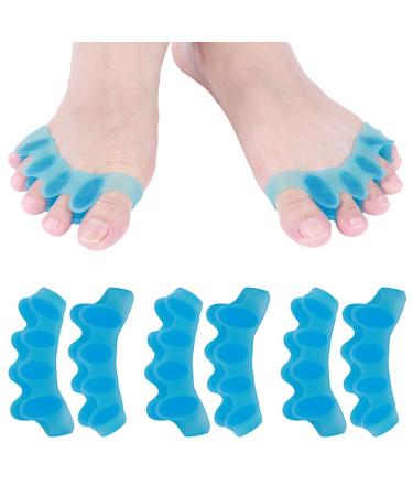 4 Pairs Bunion Toe Corrector - Easy to Clean, Reduce Pressure, Correct Toes for Eversion and Overlapping Toes (Blue, One Size) - Buy Online on GoSupps.com