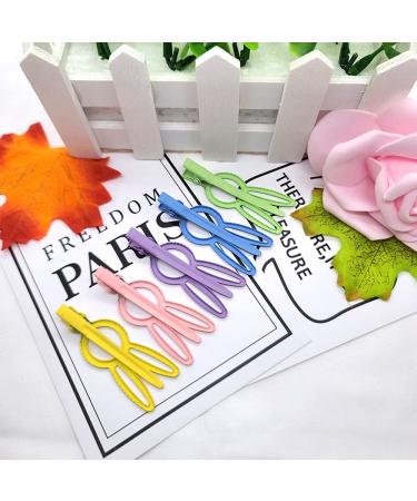 12 PCS Matte Rabbit Hair Clips - Non Slip Alligator Barrettes for Thick Hair | Colorful Accessories for Birthday, Christmas, Valentines Day - Buy Online on GoSupps.com