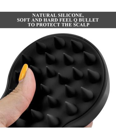 Cutefly Scalp Massage Brush - No Silicone Black | Premium Hair Care Tool for Relaxation & Scalp Health - Shop Internationally - Buy Online on GoSupps.com