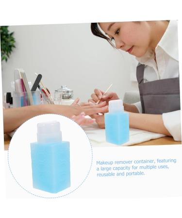 SOESFOUFU makeup remover dispenser face makeup remover dispenser travel automatic nail polish remover dispenser pump water bottle Press bottle shampoo bottle 6x5x13cm Blue - Buy Online on GoSupps.com