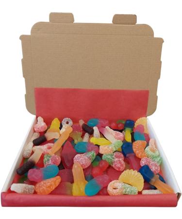 Happy Birthday vegan Pick N Mix Sweet Letterbox Gift box Hamper more than 10 Different Classic Traditional Retro Candy Fizzy - Non Fizzy Jelly mix 500g - Buy Online on GoSupps.com