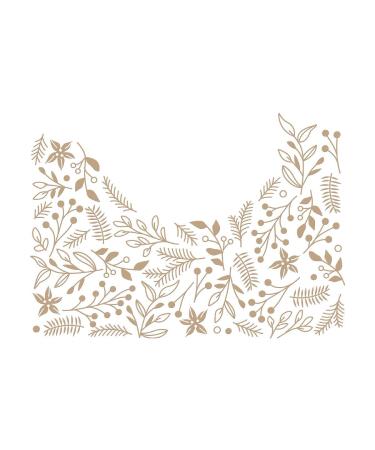 Spellbinders Christmas Foliage Background Glimmer Hot Foil Plate  Metal