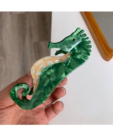Shell Jaw Clip Hair Claw Clip Acetate Hair Clips Marble Pattern Hairpins Big Claw Clips for Women Beach Hair Accessories Mermaid Costume Accessories (3pcs B) - Buy Online on GoSupps.com