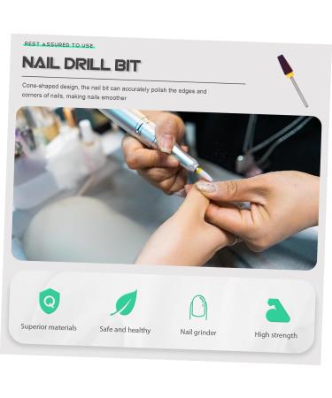 FRCOLOR Nail Drill Set Nail Drill Bit Metal Nail Bits for Nail Drill Bits for Nails Manicure Nail Pieces Manicure Accessories Broca 5 and 1 Drill Nails Acrylic Tungsten Steel Adjustment - Buy Online on GoSupps.com