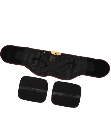 Buy Comfortable Black Lumbar Support Waist Belt | Flexible & Cool Fit for Sports (M) - International Shipping Available - Buy Online on GoSupps.com