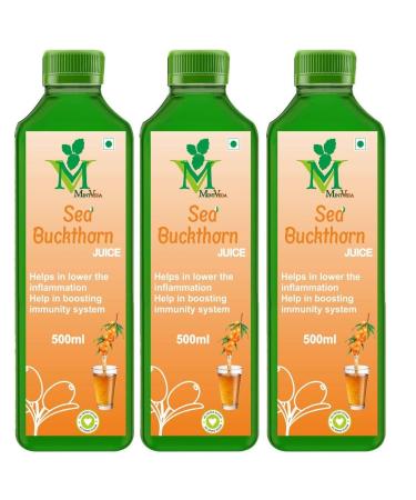 NSH Sea Buckthorn Juice - 500 ml pack of 3