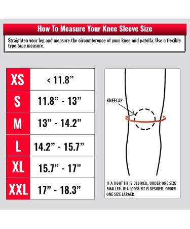 5mm Knee Sleeves Pair for Weightlifting & Cross-Training - High-Performance Compression Wraps - Large Black - Buy Online on GoSupps.com