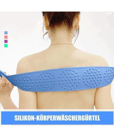 Rheinwing Silicone Body Washer Belt Blue - Comfortable & Ergonomic Bathing Accessory for Easy Cleaning | International Shipping Available - Buy Online on GoSupps.com