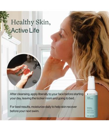 Dermasport Facial Moisturizer for Swimmers - Hydrating Non-Greasy Vitamin-Infused Face Cream for All Skin Types | Anti-Aging Lotion (2.0 fl oz - Buy Online on GoSupps.com