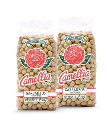 Camellia Brand Dried Garbanzo Beans (Chickpeas), 1 Pound (Pack of 2) Chickpeas 1 Pound (Pack of 2)