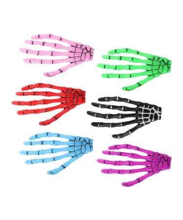 Lurrose Halloween Hair Clips - 6Pcs Skeleton Hands & Bones Hairpins | Party Accessories - Buy Online on GoSupps.com