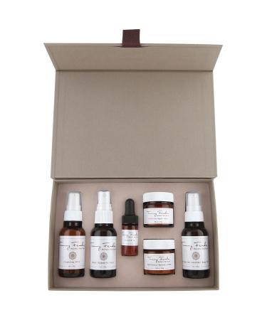 Natural Sensitive/Dry Skin Treatment Kit - Organic Cruelty-Free Non-Toxic | 6-Piece Set to Replenish Hydrate & Soothe Dry Skin - Buy Online on GoSupps.com