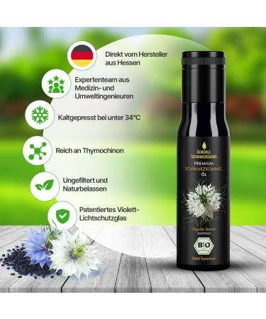  lm hle Schwarzk mmel Organic Black Seed Oil - 1st Pressing - 100% Cold Pressed - 100% Egyptian - Natural - Miron Purple Glass Light Protection Bottle - Mill Freshness - Set of 2 Bottles - Buy Online on GoSupps.com