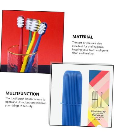 Gogogmy 1 Set Toothbrush Sleeves - Travel & Home Dental Care | Blue Toothbrush Holder for Adults - Buy Online on GoSupps.com